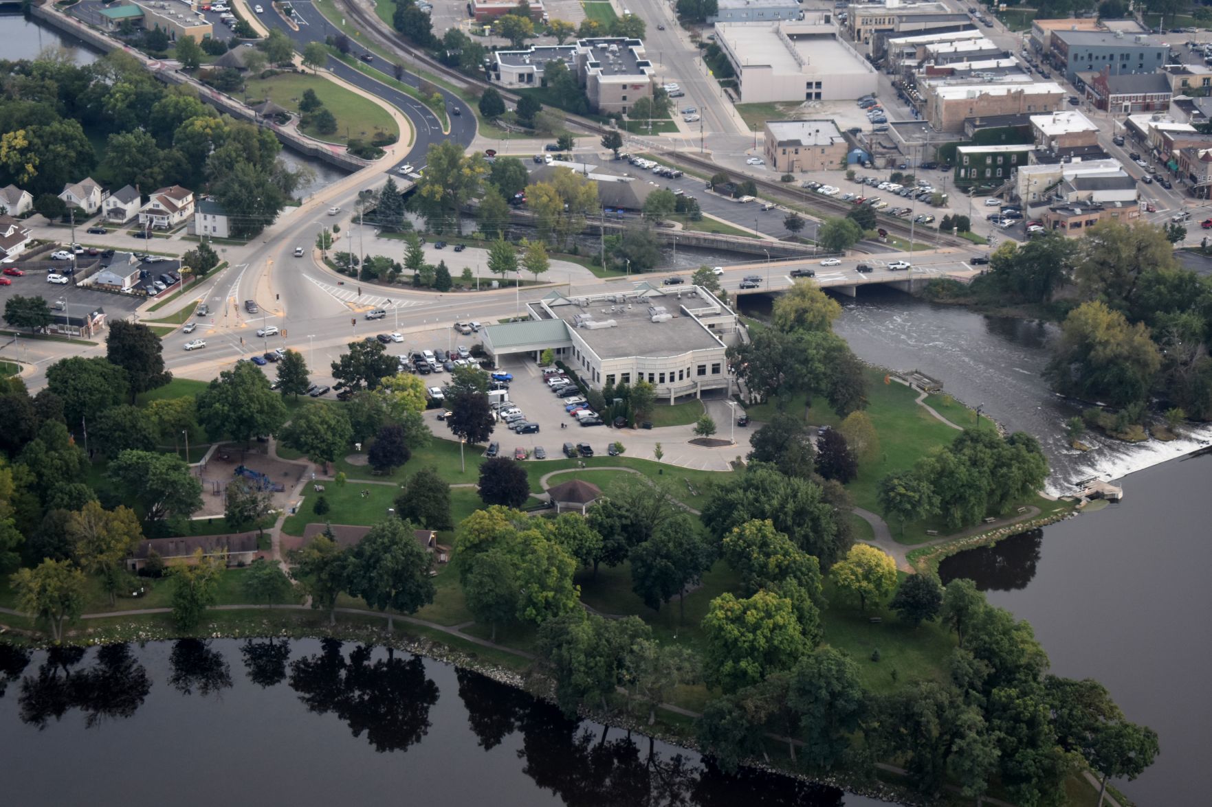 Veterans Terrace, aerial view